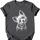 Morkie - Tilted Dog T-Shirt