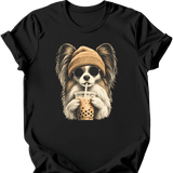 Papillon - Hipster Dog T-Shirt