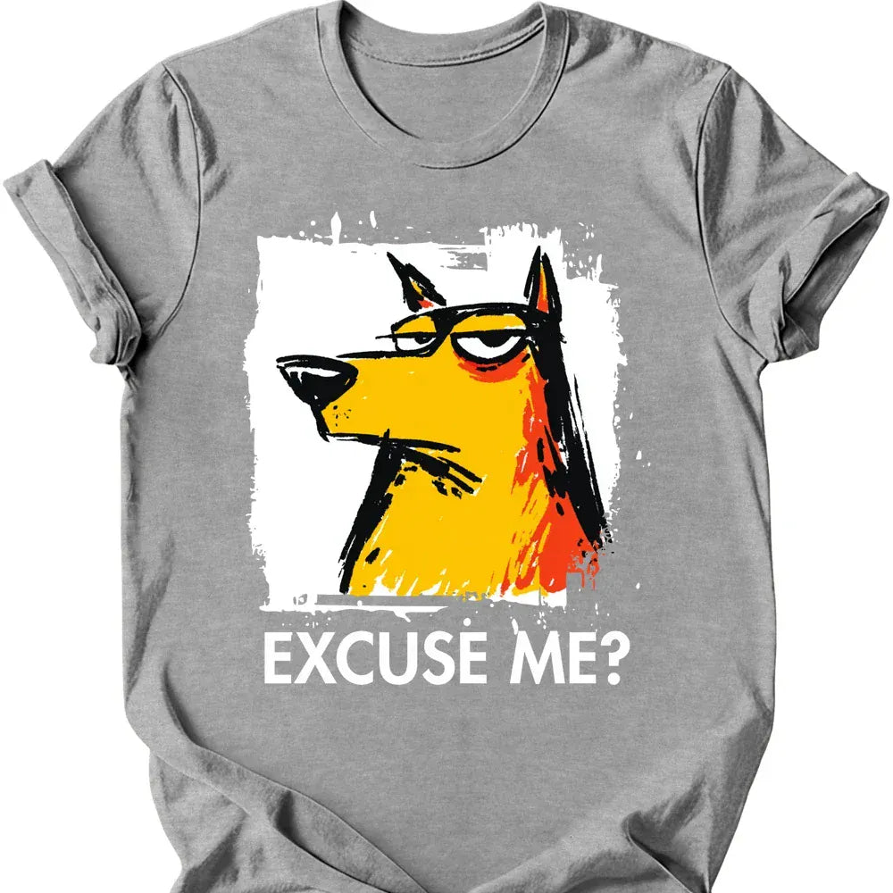 Peruvian excuse me tee sport grey