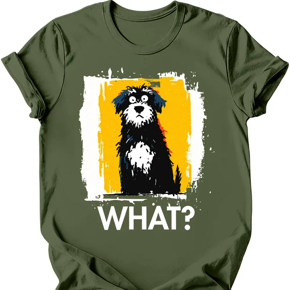Portuguese Water Dog what tee military green