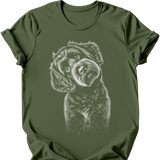 Portuguese Water Dog - Tilted Dog T-Shirt