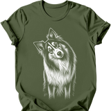 Rough Collie - Tilted Dog T-Shirt