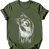 Rough Collie - Tilted Dog T-Shirt