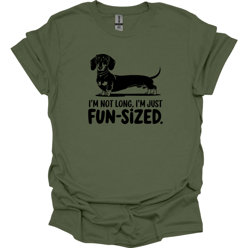 sassy dachshund 2 shirt military green