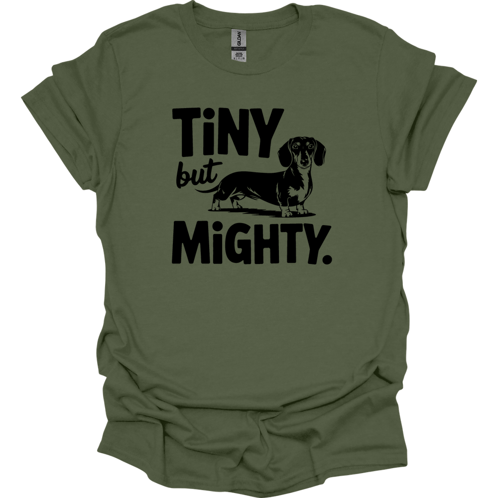 sassy dachshund 52 shirt military green