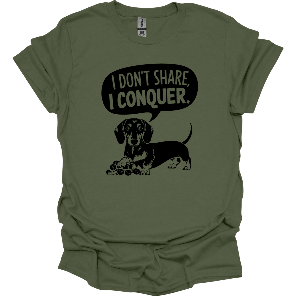 sassy dachshund 53 shirt military green