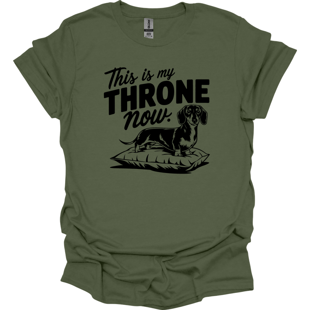 sassy dachshund 55 shirt military green
