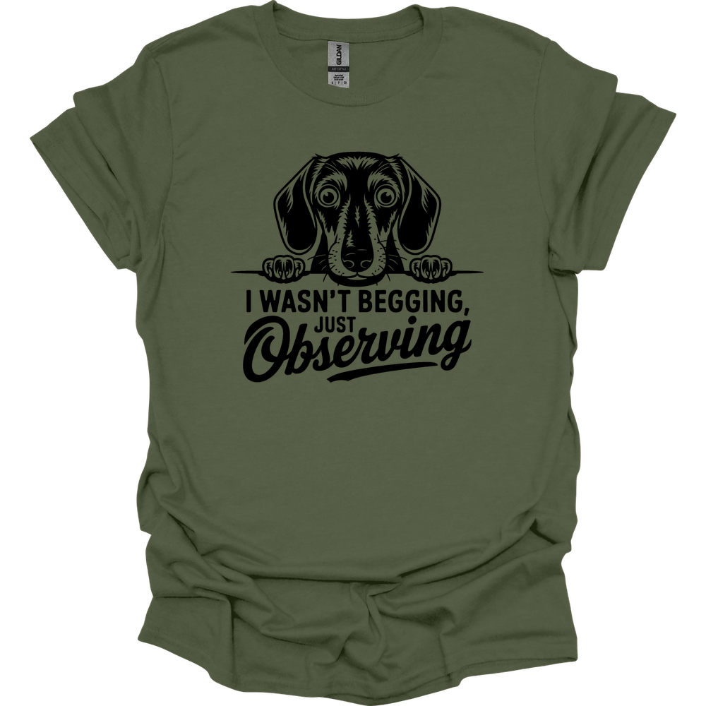 sassy dachshund 61 shirt military green