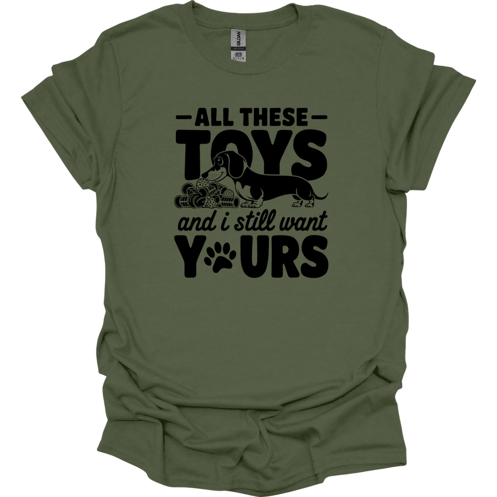 sassy dachshund 69 shirt military green