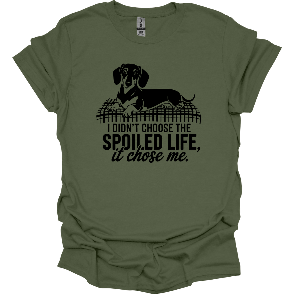 sassy dachshund 74 shirt military green