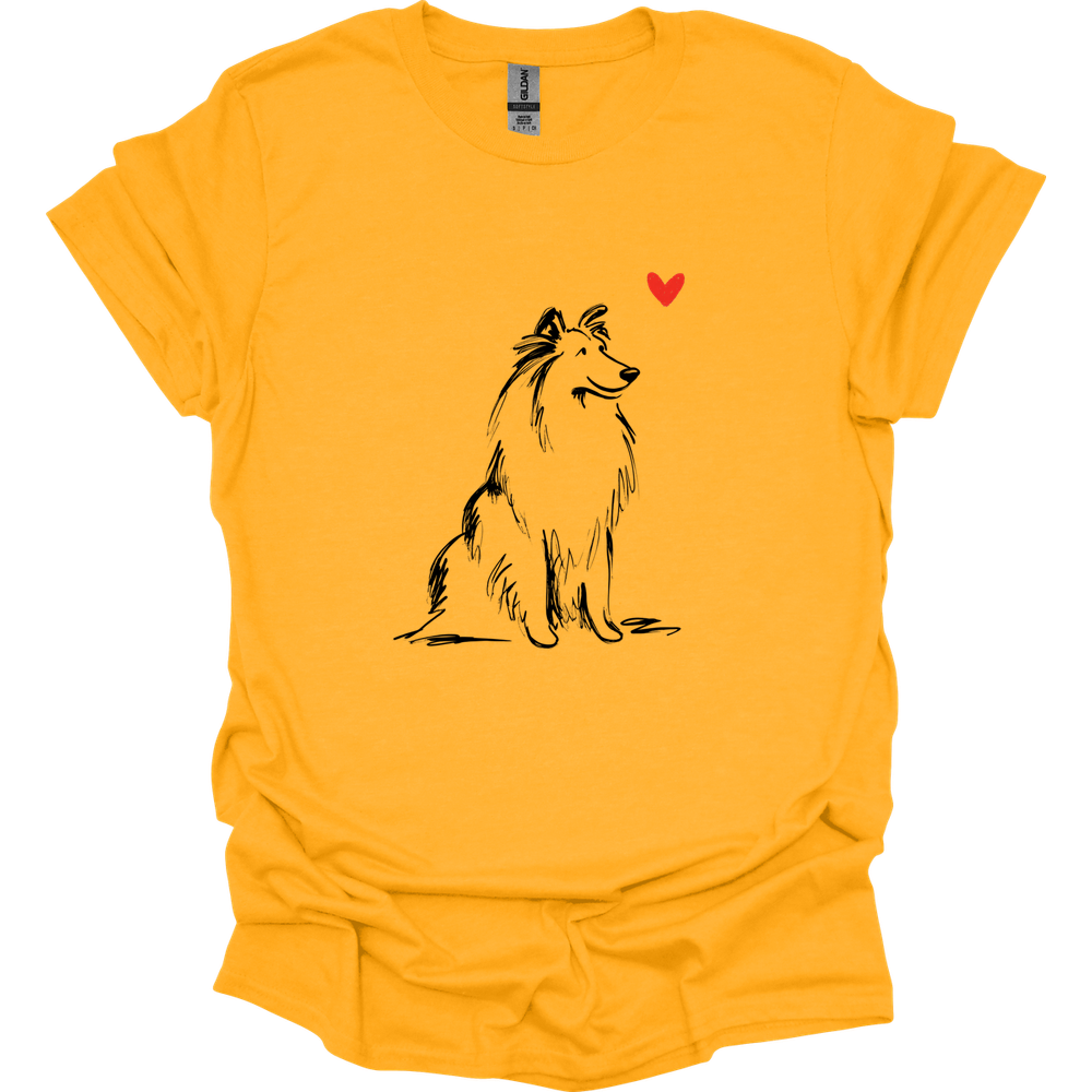 Shetland Sheepdog - Sketch Dog T-Shirt