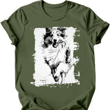 Shetland Sheepdog - Running Dog T-Shirt