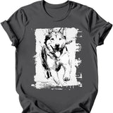 Siberian Husky - Running Dog T-Shirt