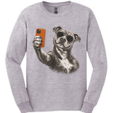 Staffordshire Pit Bull - Selfie Dog Long Sleeve