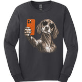 Vizsla - Selfie Dog Long Sleeve