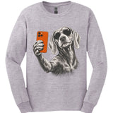 Weimaraner - Selfie Dog Long Sleeve