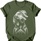 Weimaraner - Tilted Dog T-Shirt
