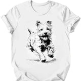 West Highland White Terrier - Running Dog T-Shirt