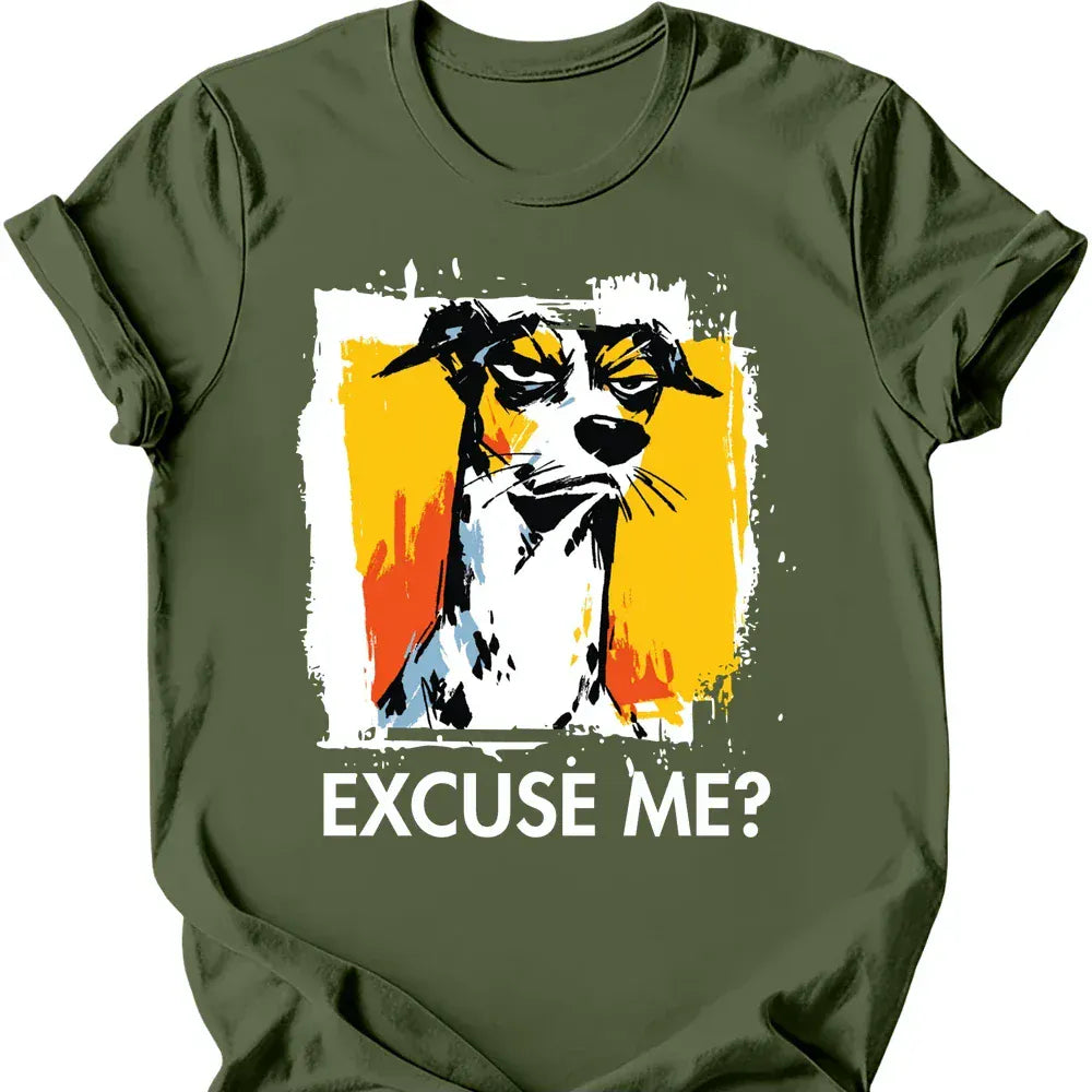 Whippet excuse me tee military green