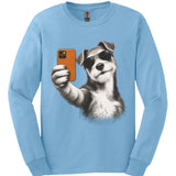 Wire Haired Fox Terrier - Selfie Dog Long Sleeve
