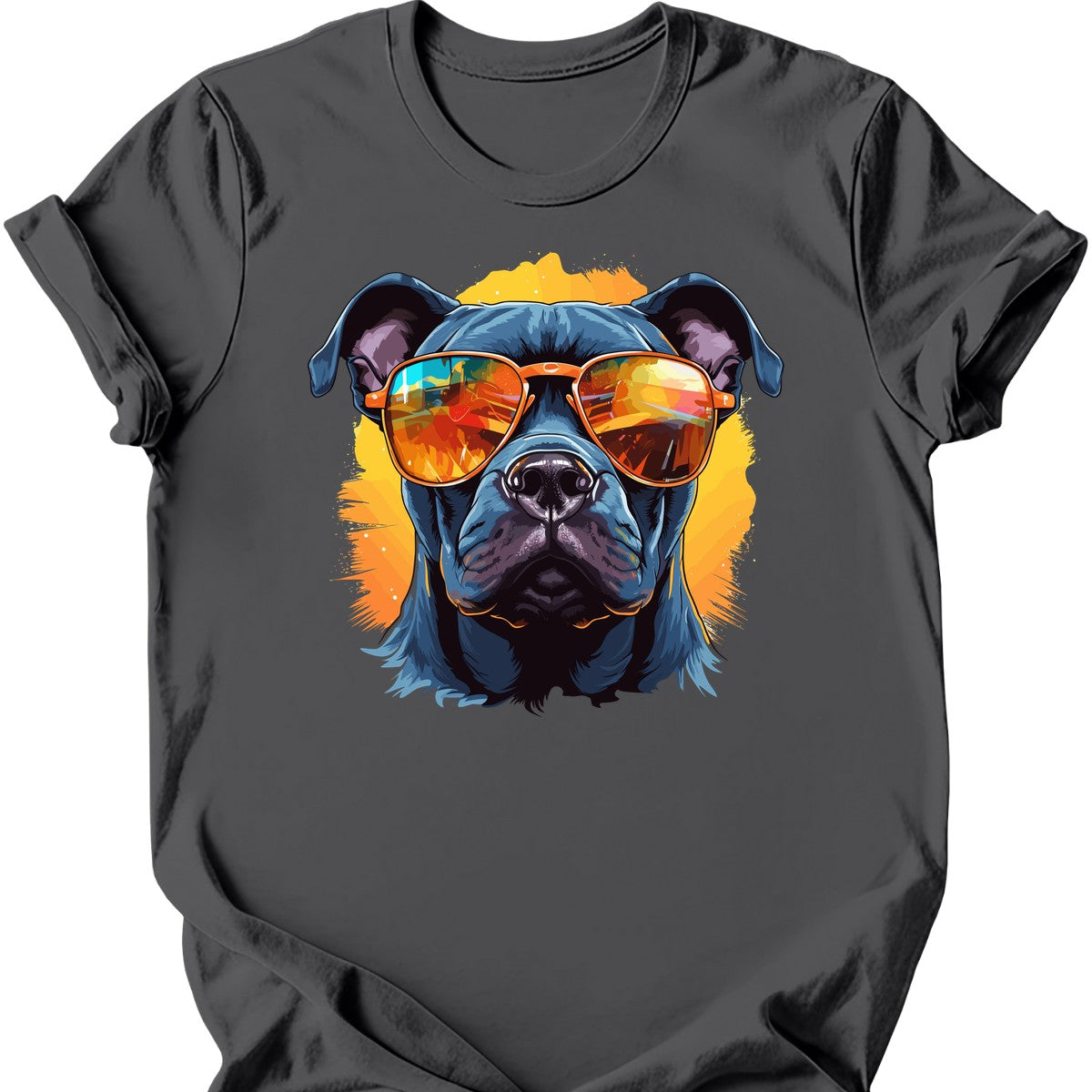 Staffordshire Bull Terrier - Top Dog T-Shirt - Charcoal