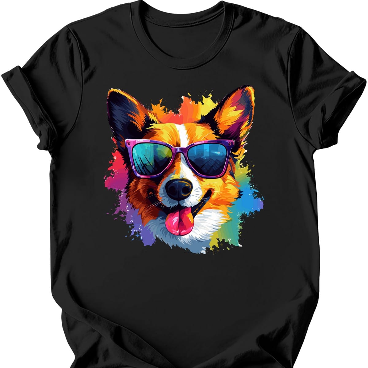 Welsh Corgi - Top Dog T-Shirt - Black