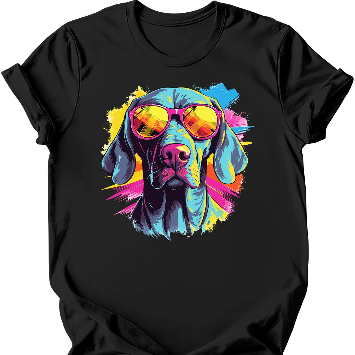 Weimaraner - Top Dog T-Shirt - Black