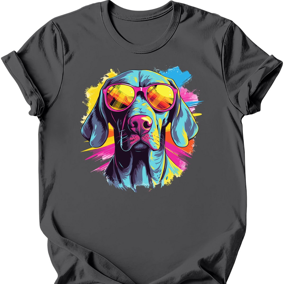 Weimaraner - Top Dog T-Shirt - Charcoal