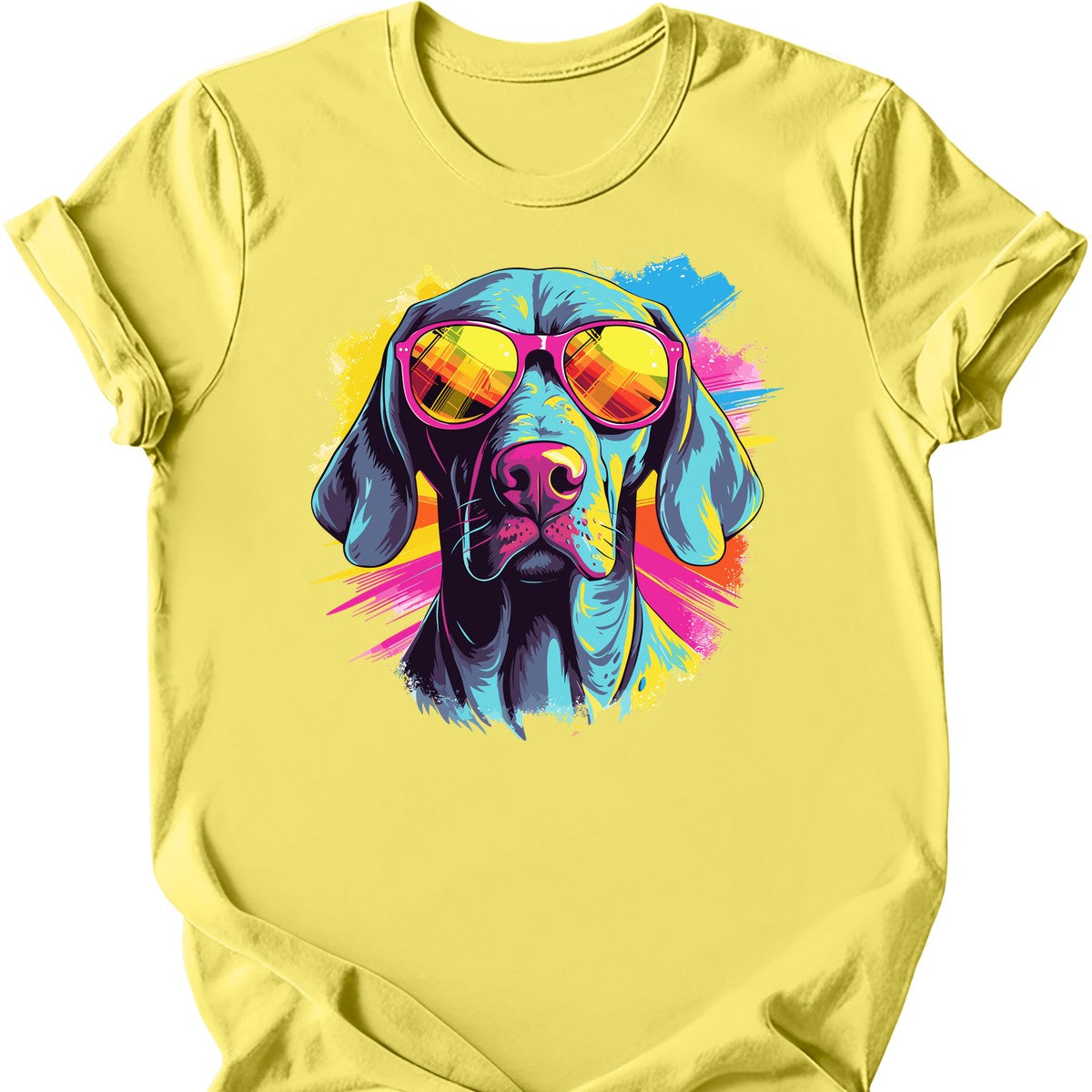 Weimaraner - Top Dog T-Shirt - Cornsilk