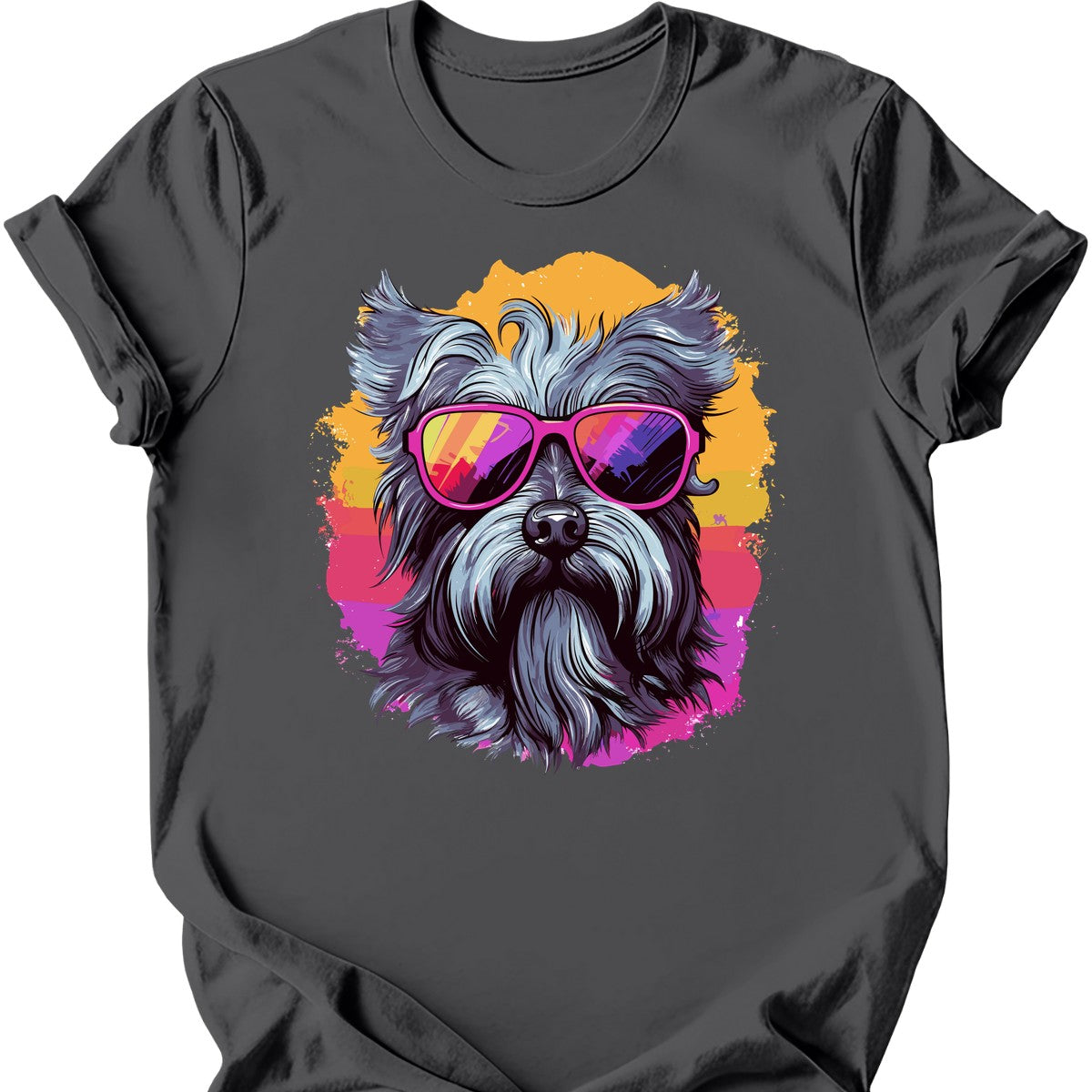 Skye Terrier - Top Dog T-Shirt - Charcoal