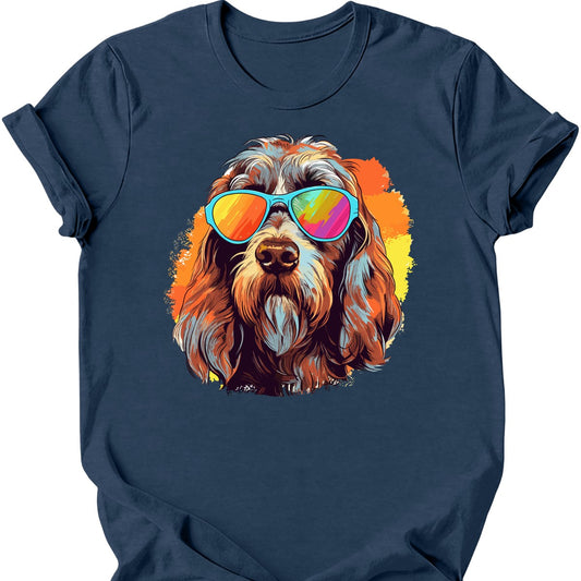 Spinone Italiano - Top Dog T-Shirt - Heather Navy