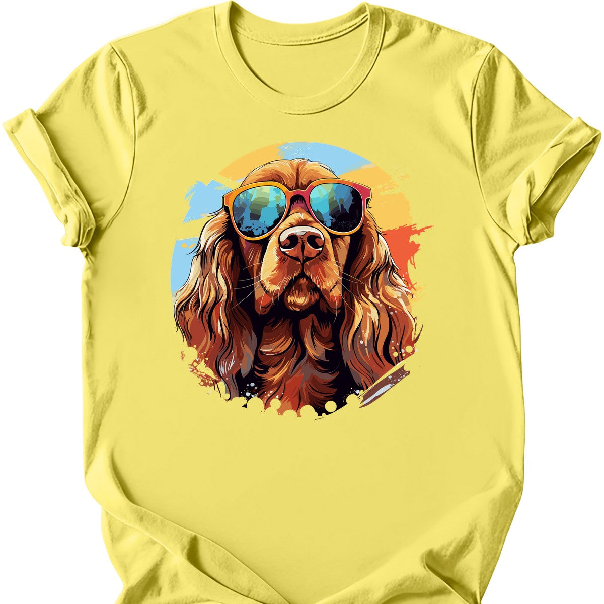 Sussex Spaniel - Top Dog T-Shirt - Cornsilk