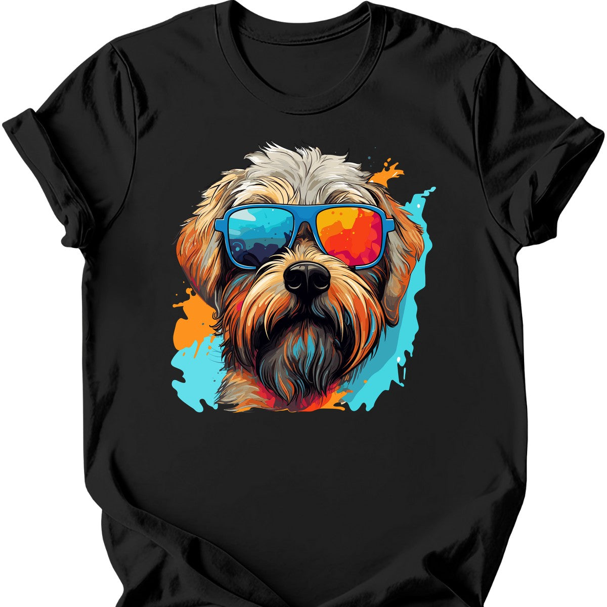 Soft Coated Wheaten Terrier - Top Dog T-Shirt - Black