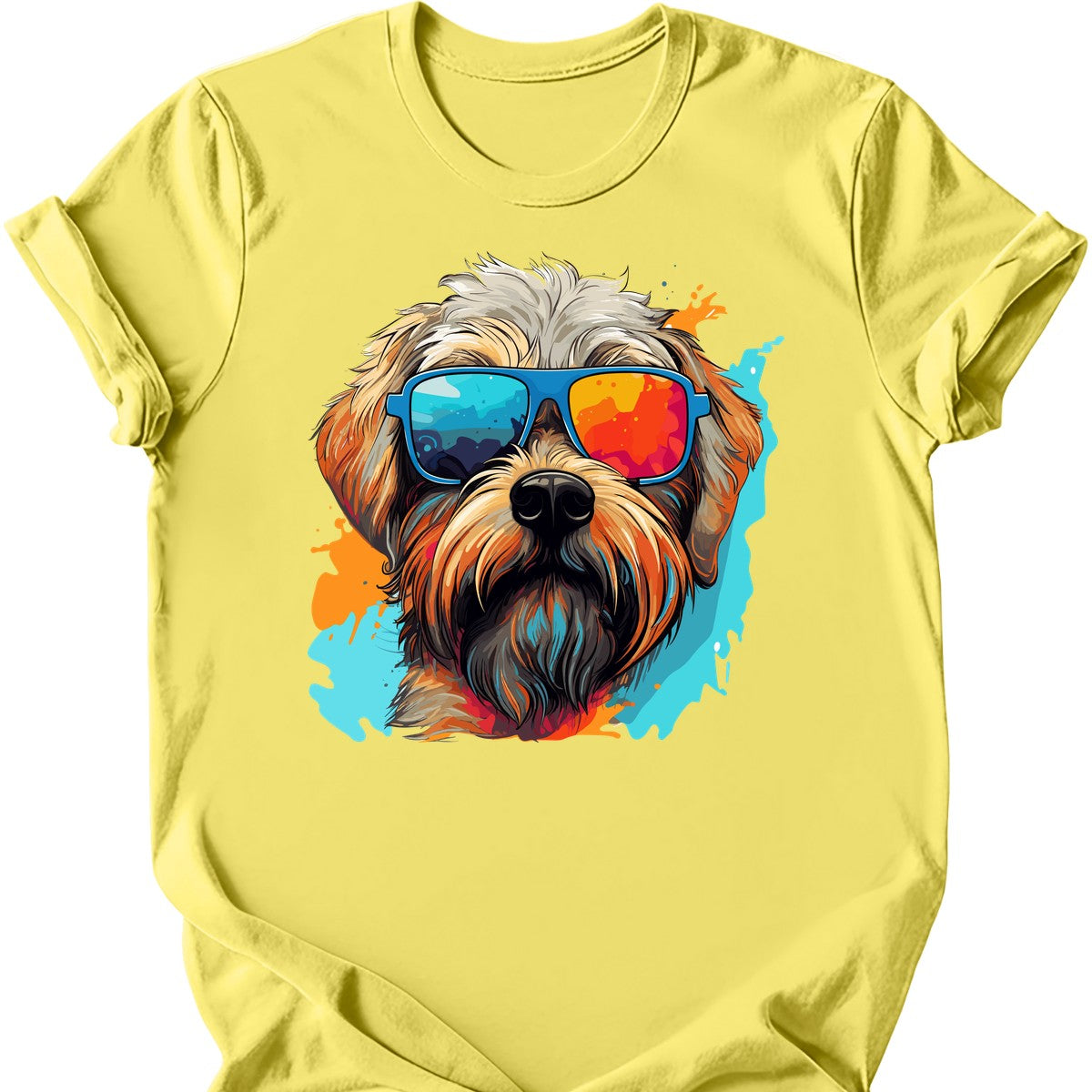 Soft Coated Wheaten Terrier - Top Dog T-Shirt - Cornsilk