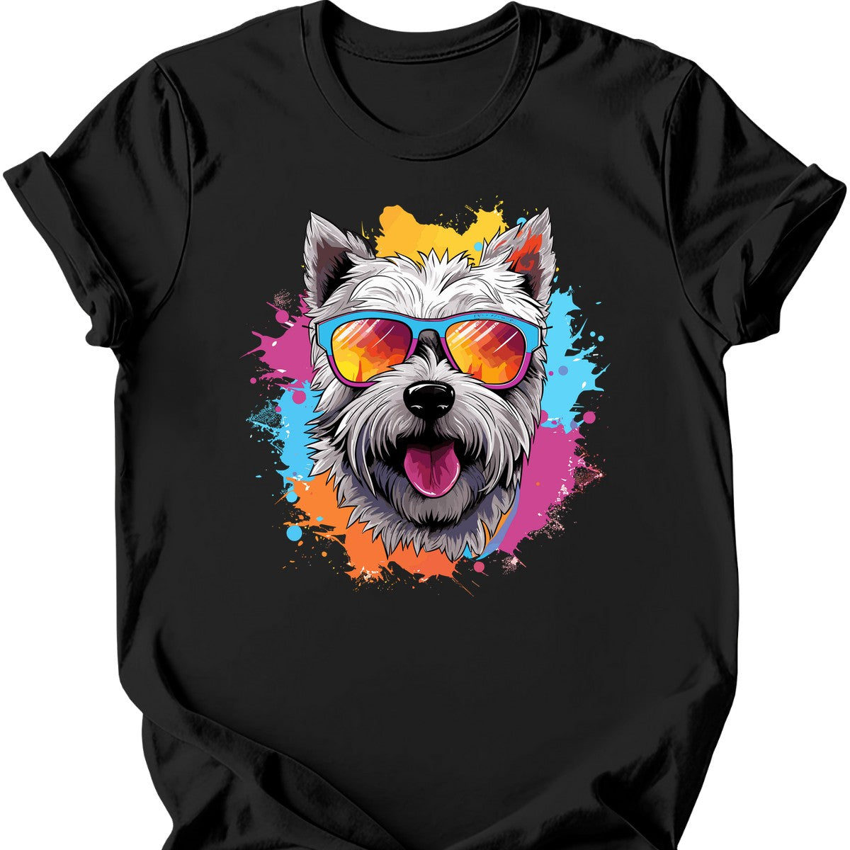 West Highland White Terrier - Top Dog T-Shirt - Black
