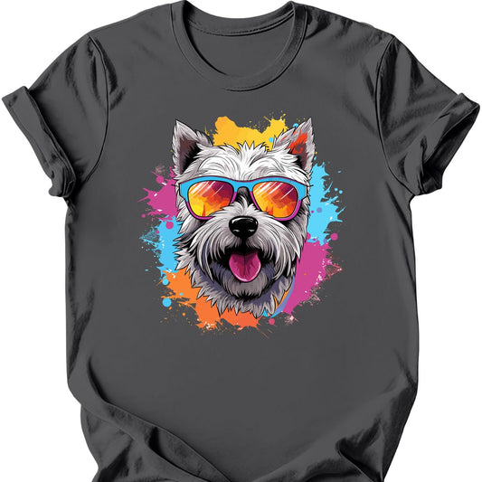 West Highland White Terrier - Top Dog T-Shirt - Charcoal