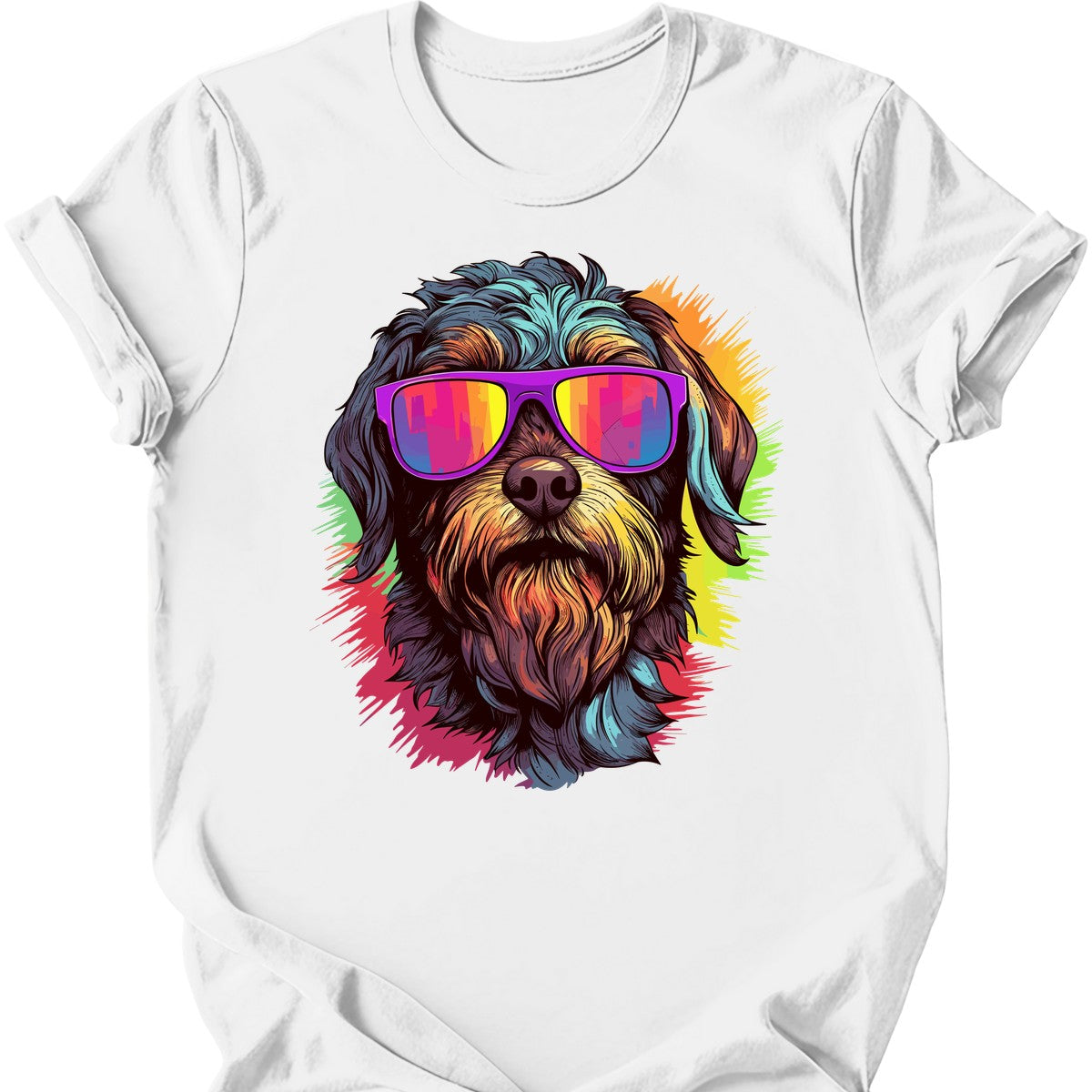 Wirehaired Pointing Griffon - Top Dog T-Shirt - White