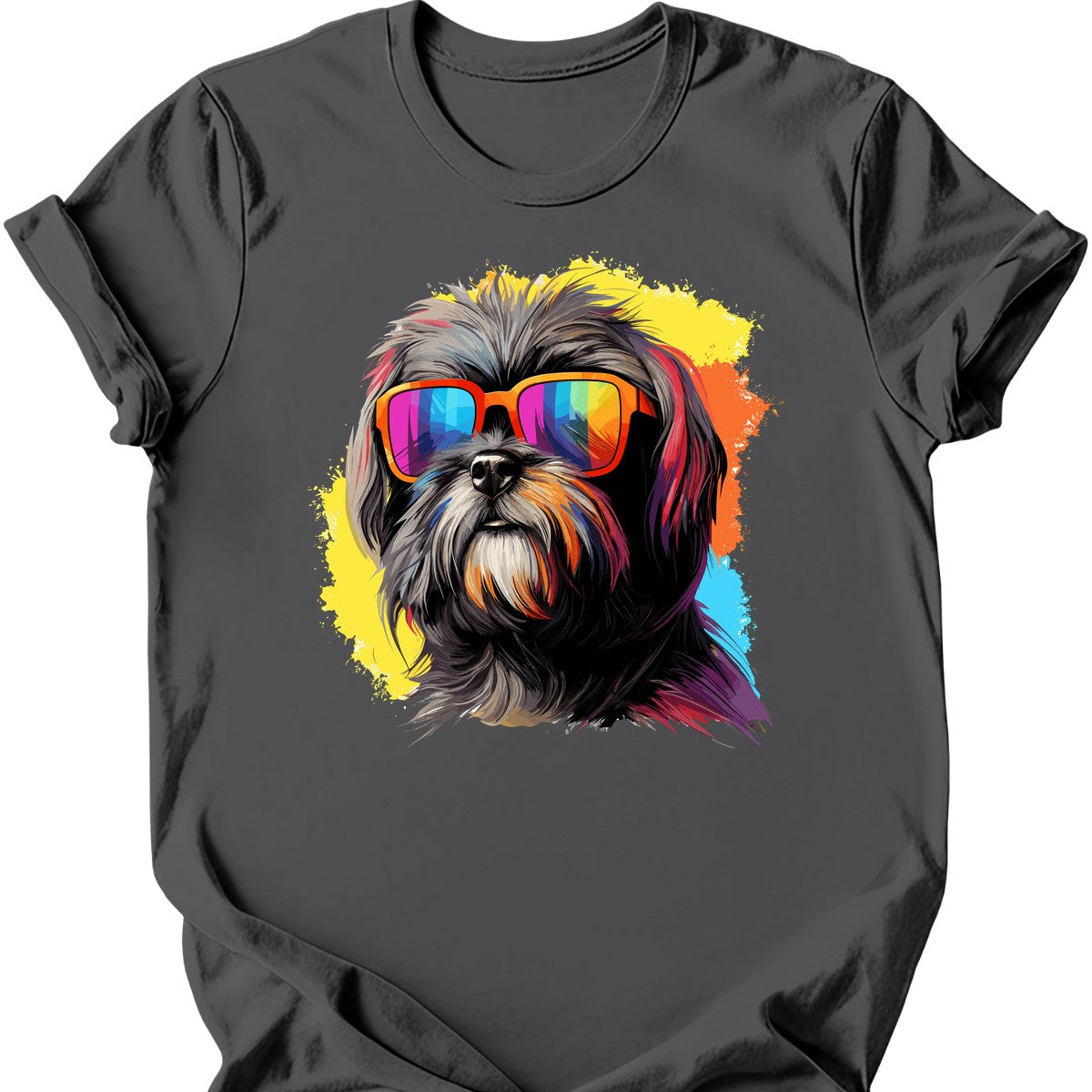Shih Tzu - Top Dog T-Shirt - Charcoal