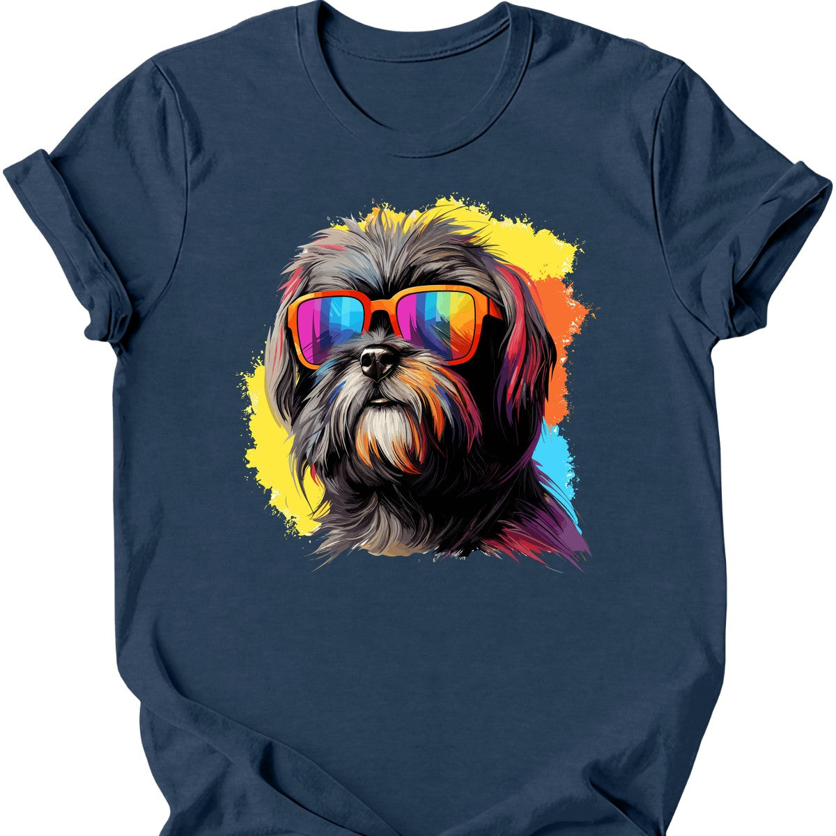 Shih Tzu - Top Dog T-Shirt - Heather Navy
