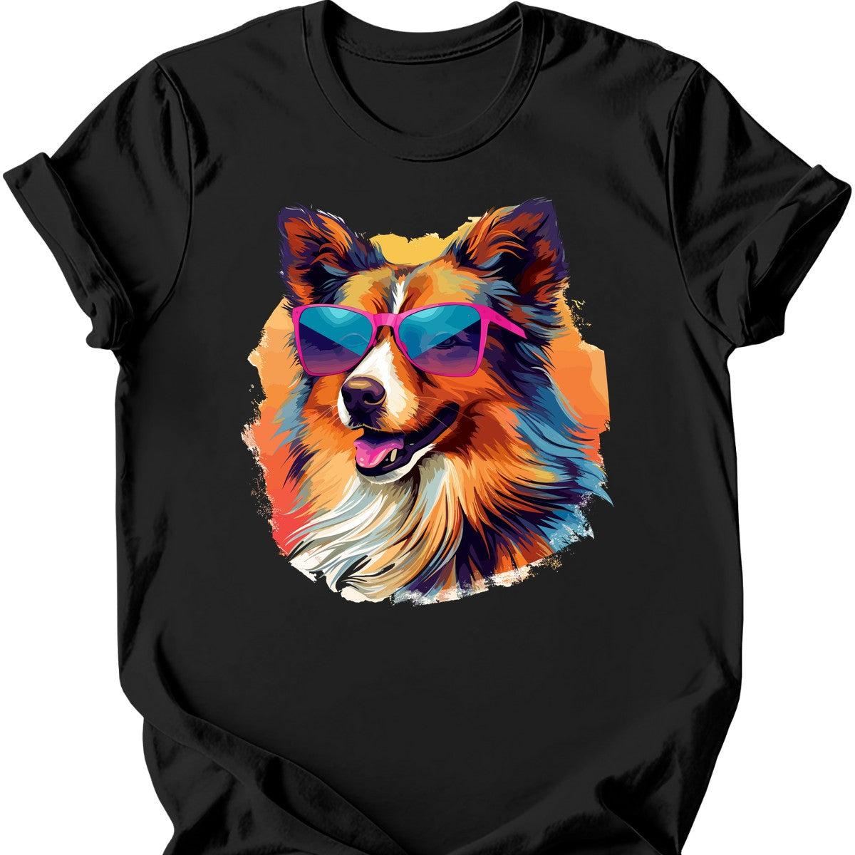 Shetland Sheepdog - Top Dog T-Shirt - Black