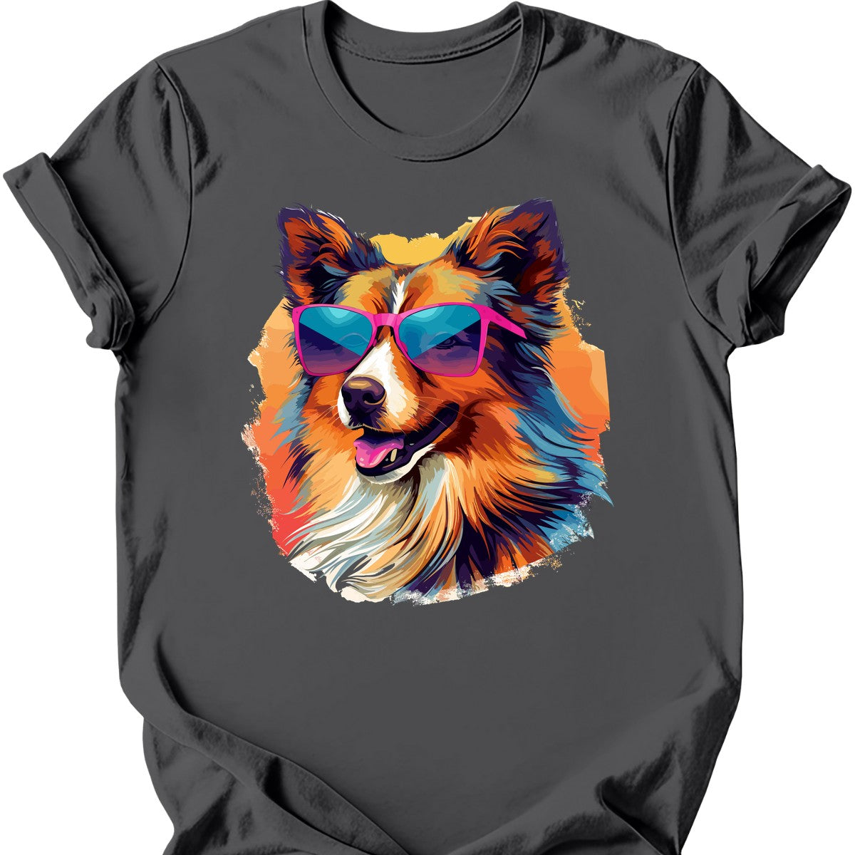 Shetland Sheepdog - Top Dog T-Shirt - Charcoal
