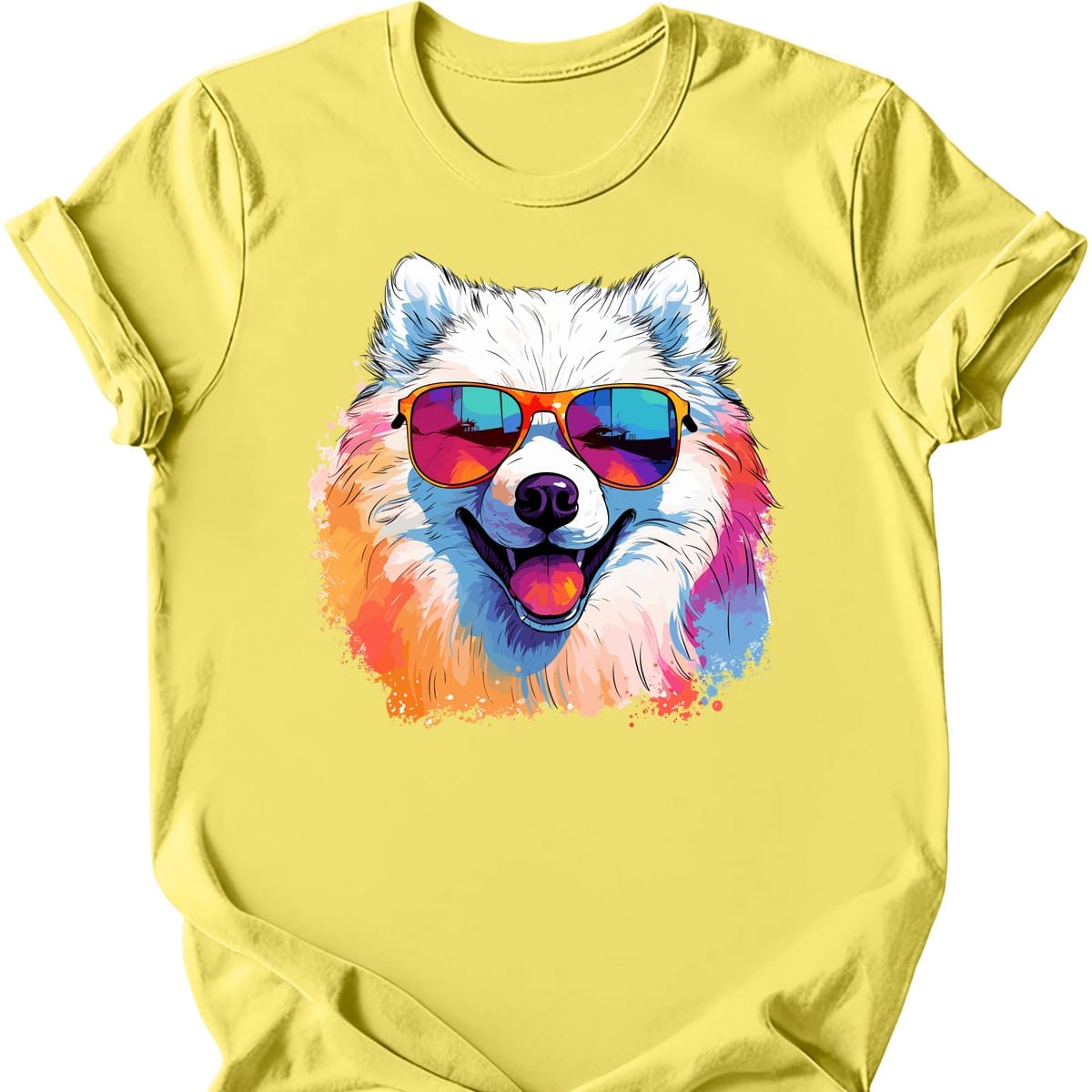 Samoyed - Top Dog T-Shirt - Cornsilk
