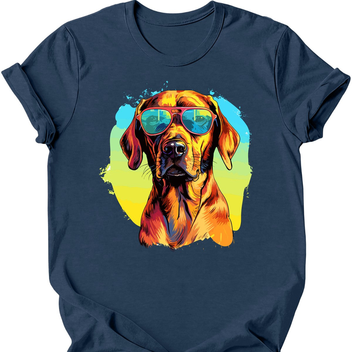 Rhodesian Ridgeback - Top Dog T-Shirt - Heather Navy