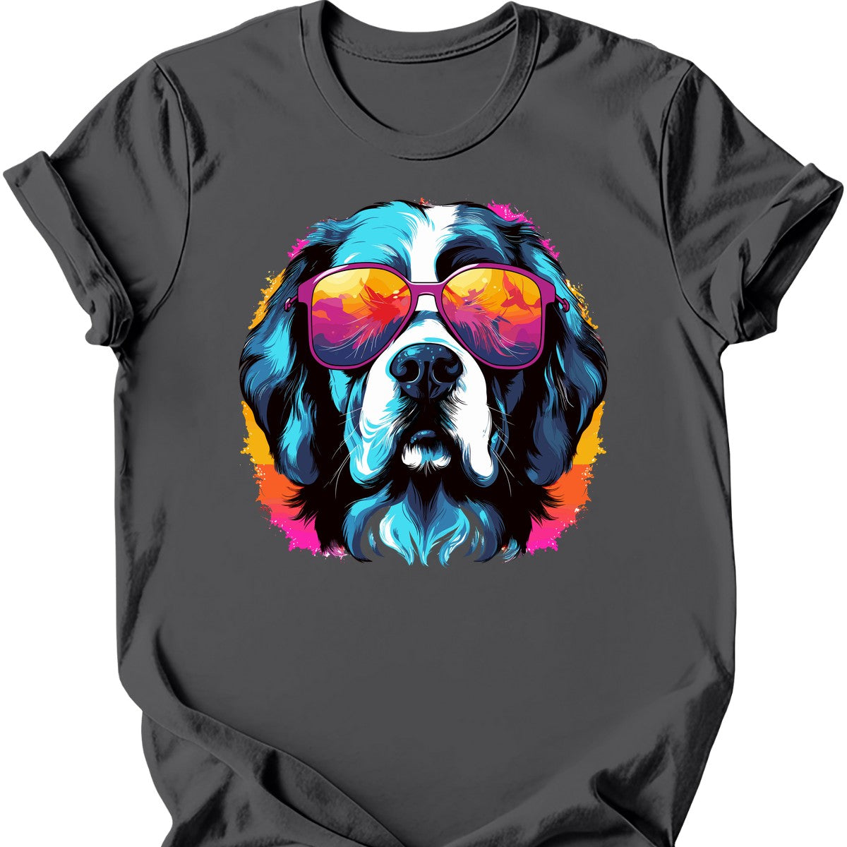 Saint Bernard - Top Dog T-Shirt - Charcoal