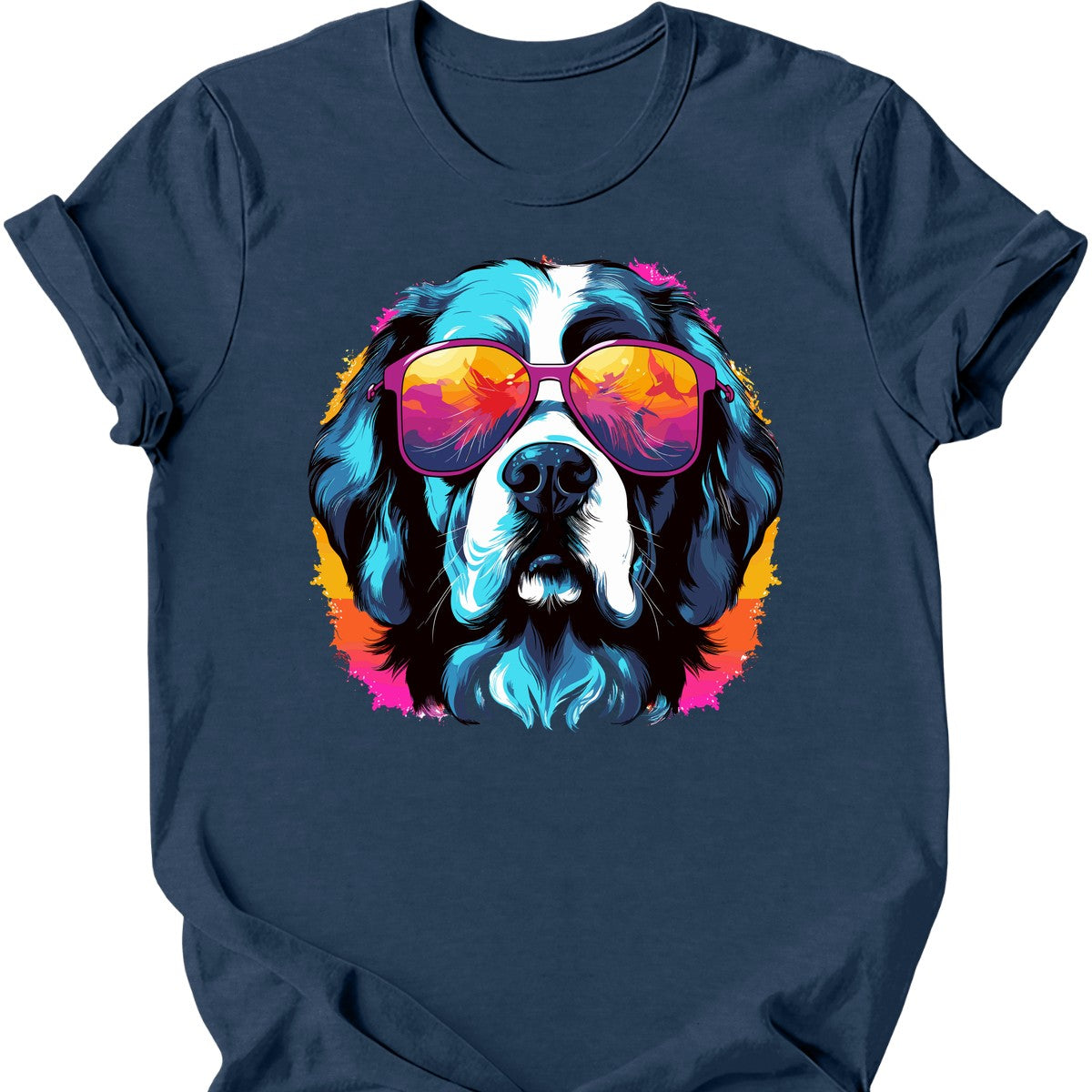 Saint Bernard - Top Dog T-Shirt - Heather Navy