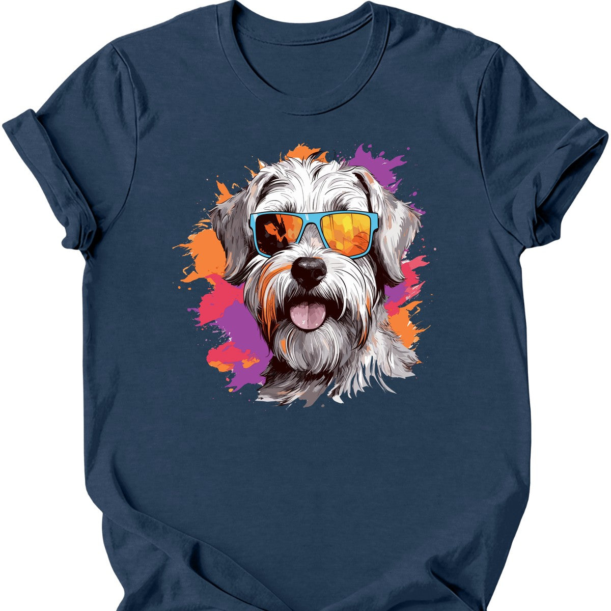 Sealyham Terrier - Top Dog T-Shirt - Heather Navy