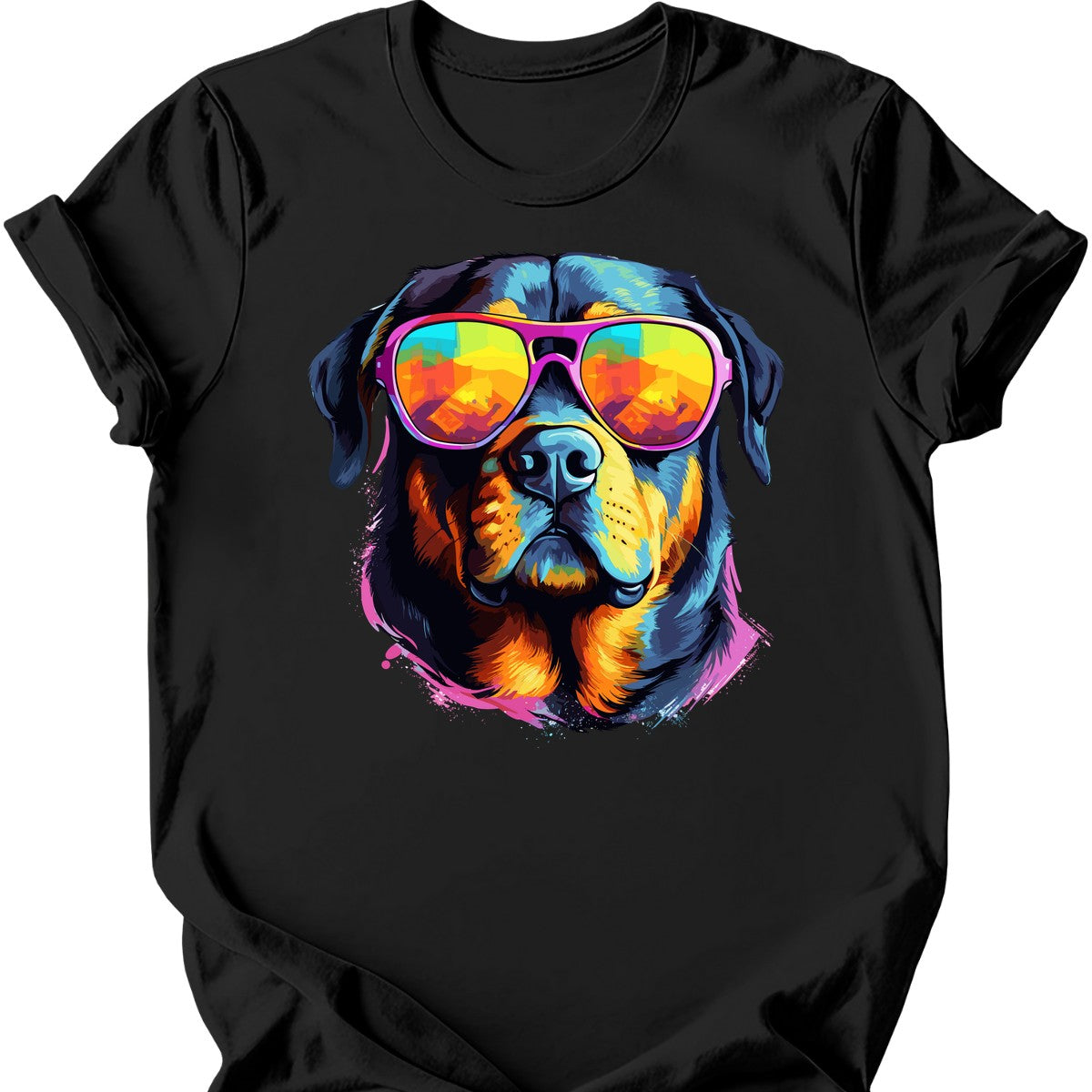 Rottweiler - Top Dog T-Shirt - Black