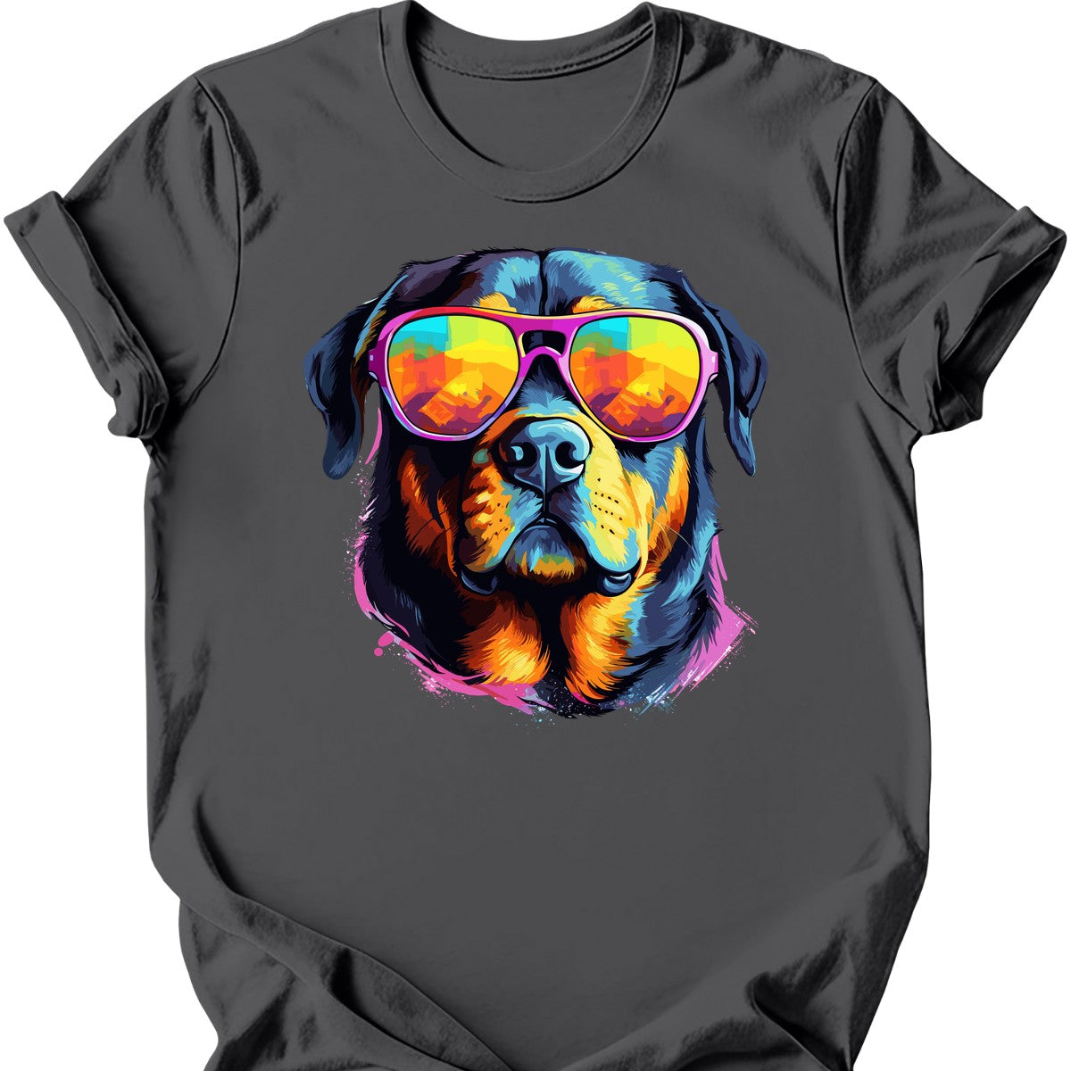 Rottweiler - Top Dog T-Shirt - Charcoal