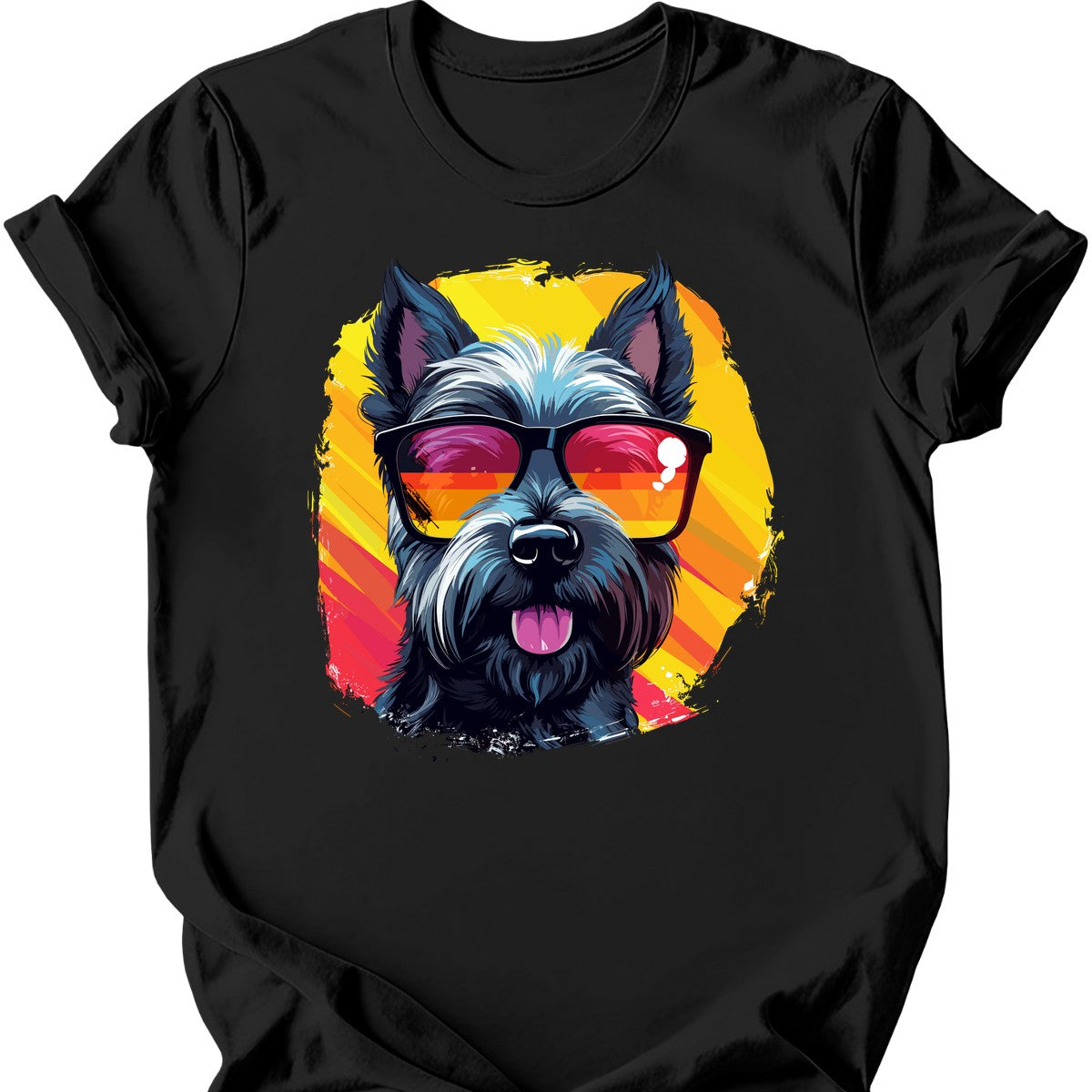 Scottish Terrier - Top Dog T-Shirt - Black