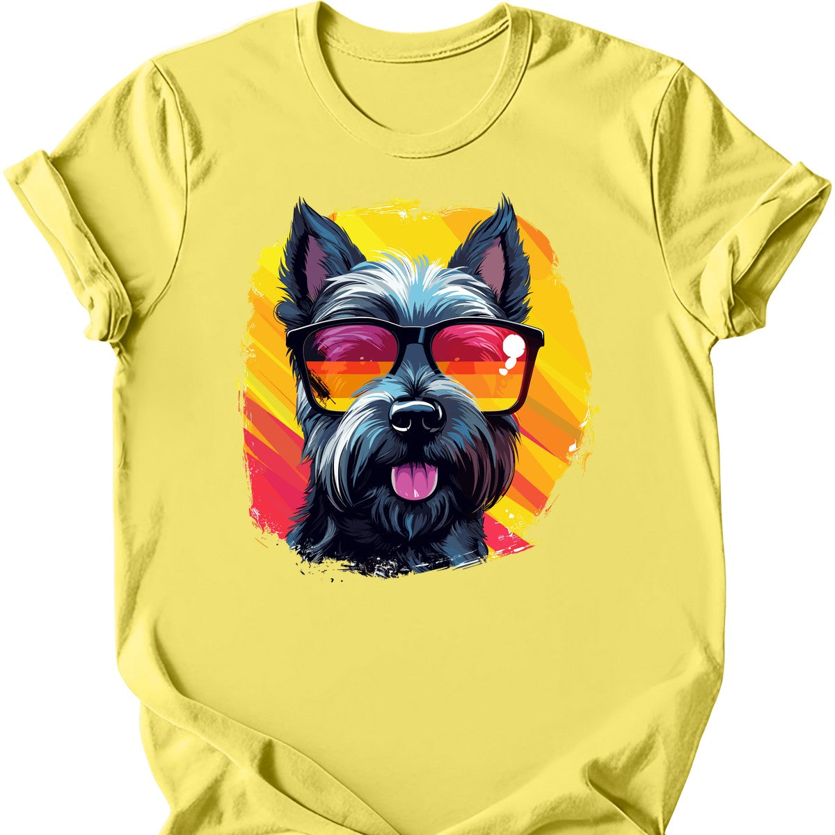 Scottish Terrier - Top Dog T-Shirt - Cornsilk